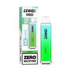 Crystal Bar 4000 Puffs Zego Disposable Pod Device  No Nicotine  Box of 10 , Blue Razz Gummy