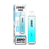 Crystal Bar 4000 Puffs Zego Disposable Pod Device  No Nicotine  Box of 10 , Blue Razz Gummy