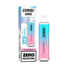 Crystal Bar 4000 Puffs Zego Disposable Pod Device  No Nicotine  Box of 10 , Blue Razz Gummy