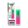 Crystal Bar 4000 Puffs Zego Disposable Pod Device  No Nicotine  Box of 10 , Blue Razz Gummy