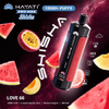 Hayati Pro Max Shisha 15k Disposable Vape Device Box Of 5, Apple Mint Grape