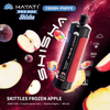 Hayati Pro Max Shisha 15k Disposable Vape Device Box Of 5, Apple Mint Grape