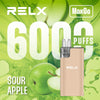 Relx Max Go 6000 Disposable Vape Device  20mg Box Of 5,  Blueberry Cranberry Cherry